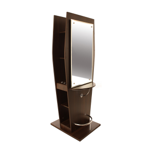 salon equipment stylist used professional barber mirror station