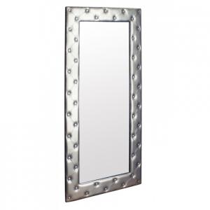 fashion leather frame salon barber wall mirror